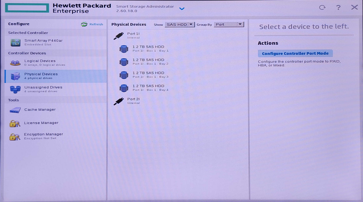 HP DL360Gen 9 1U 8x2.5", 2x Xeon E5-2620v3, 32GB DDR4, 4x1.2TB SAS, P440ar
