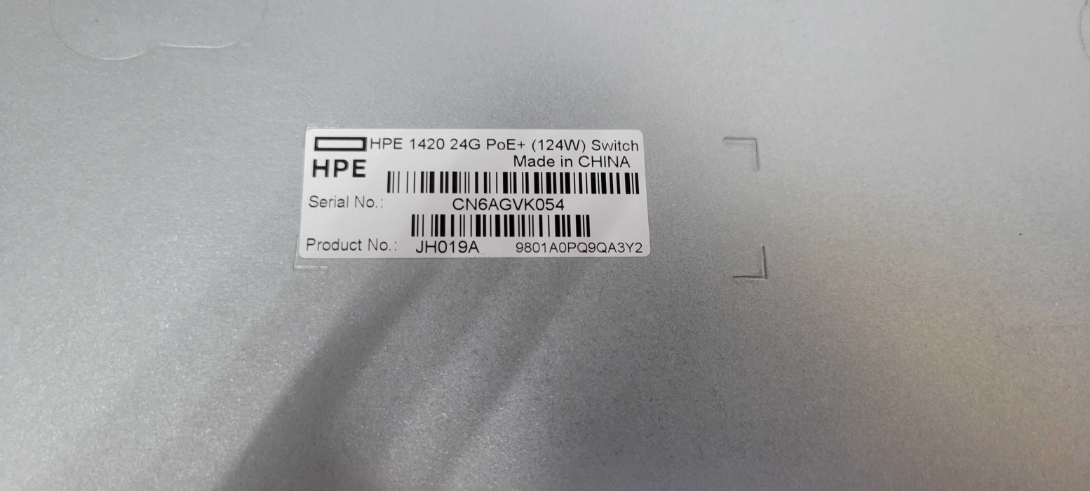 HPE 1420 24G PoE+ (124W) JH019A switch _