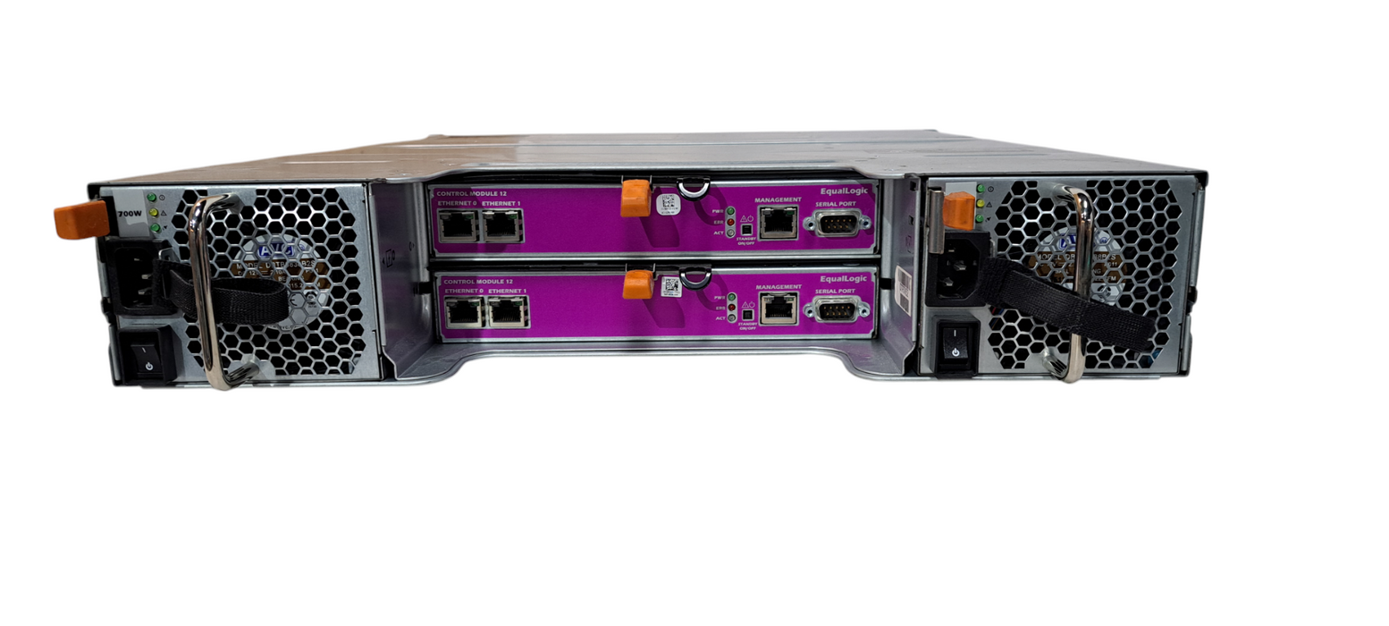 DELL EqualLogic PS4100 E03J 12 Bay w/ 2x Control Module 12 & 12x Caddies