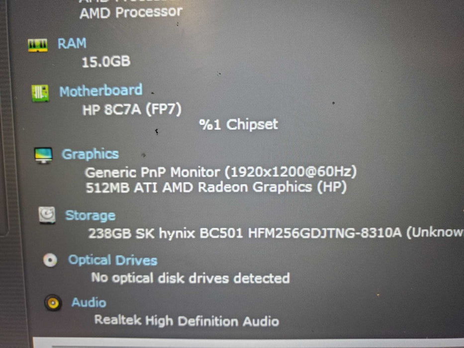 HP EliteBook 645 G11 AMD Ryzen 5 Pro 7535U 16GB DDR5 256GB NVMe READ  Lap200