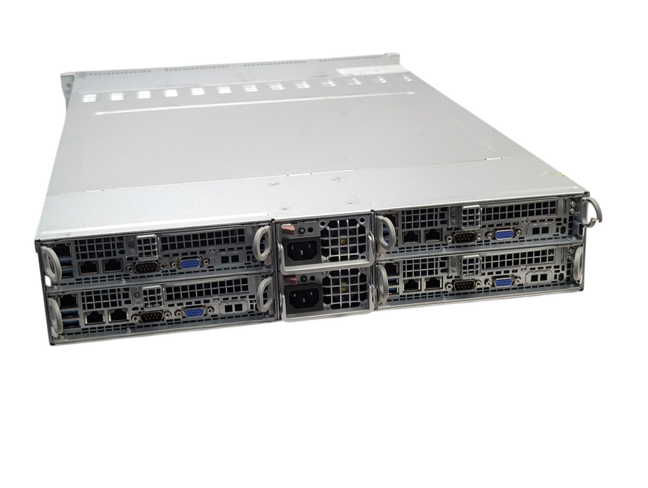 Supermicro CSE-827 4 Node Server 4x X10DRT-H 8x E5-2680 v3 CPUs 128GB RAM Q-