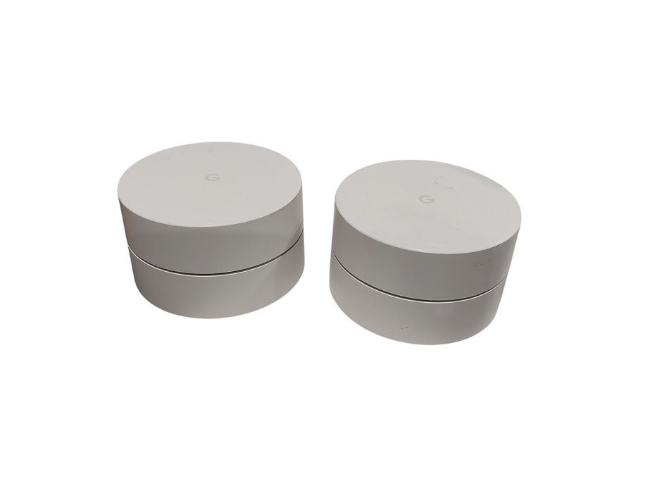 Bundle of 3 Google Wifi Mesh System Router Model: AC-1304  No Adapter =