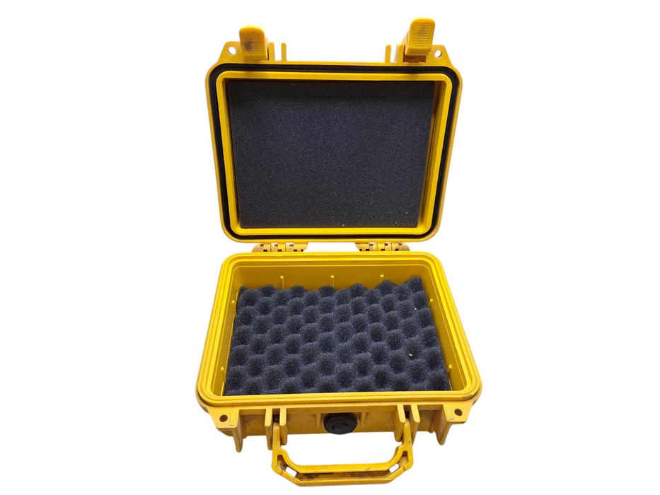 Pelican 1200 Case Yellow Hard Case Heavy Duty w/ Foam Q)