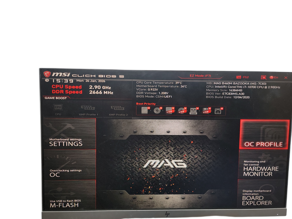 Generic PC B460M BAZ00KA (MS-7C83) SFF i7 - 10700 @ 2.90GHz 16GB DDR4 Ram θ