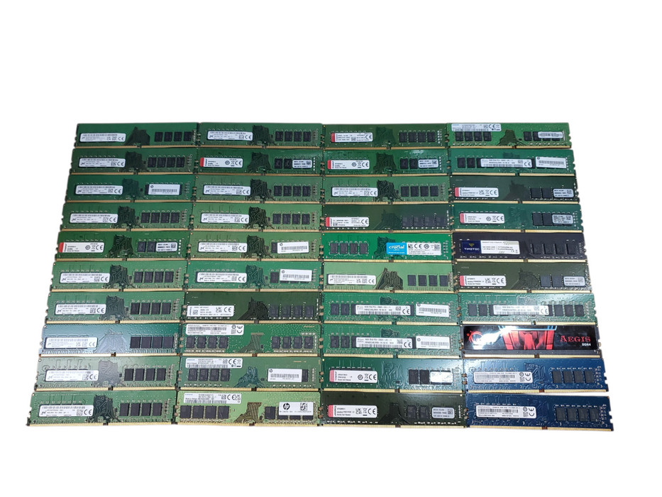 Lot of 40x, Assorted 16GB DDR4 Desktop RAM