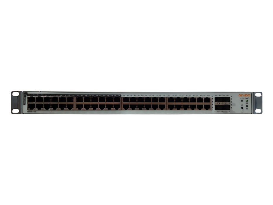 Aruba Instant on 1830 48G 24p Class4 PoE 4SFP 370W Switch JL815A w/ Ears