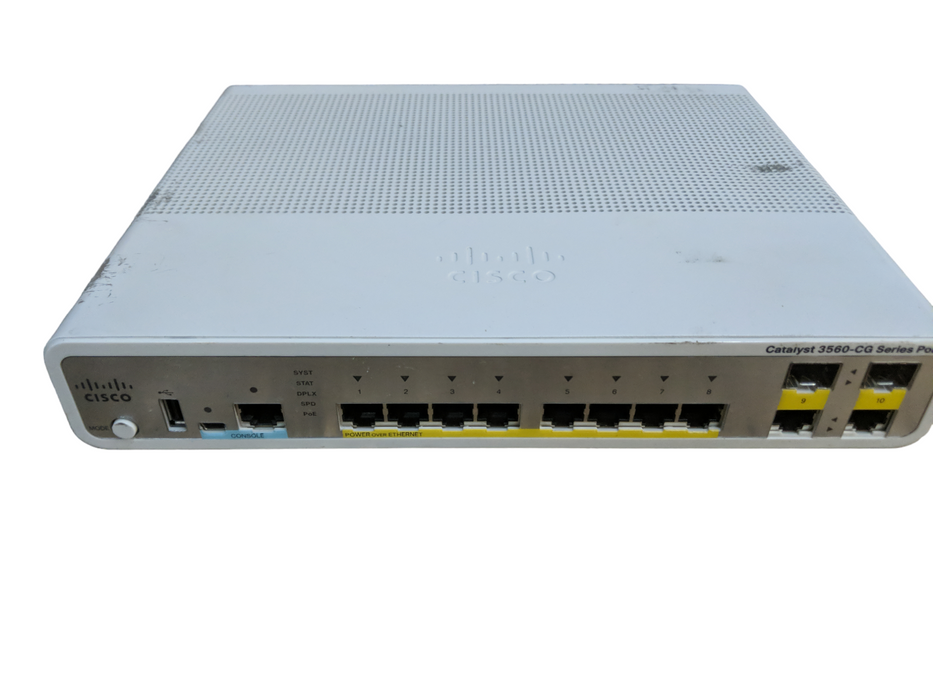 Cisco WS-C3560CG-8PC-S V02 8 Port Catalyst 3560-CG Series PoE Ethernet Switch Q