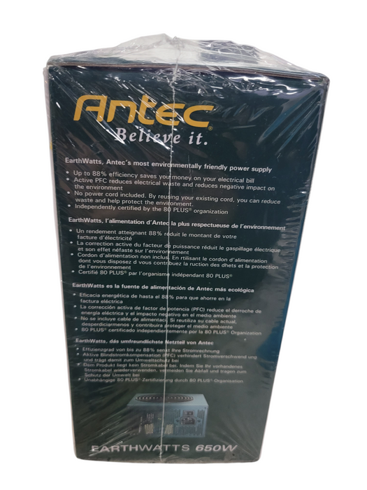 Antec EarthWatts Green 650W EA650Green ATX Power Supply 80+ Bronze