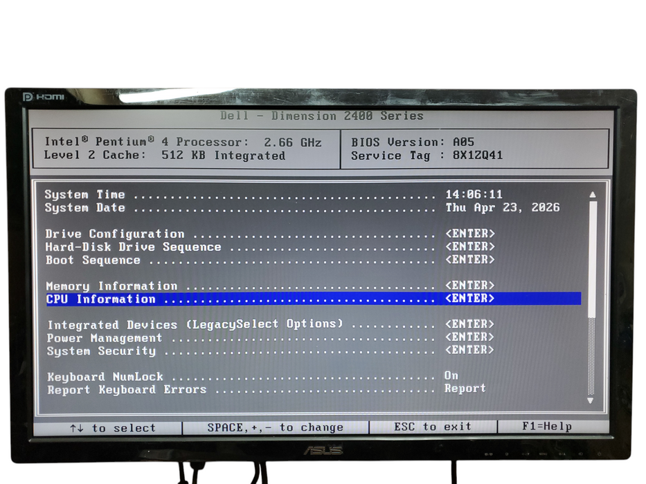 Retro Dell Dimension 2400, Intel Pentium 4, 512MB DDR1, No HDD, No OS