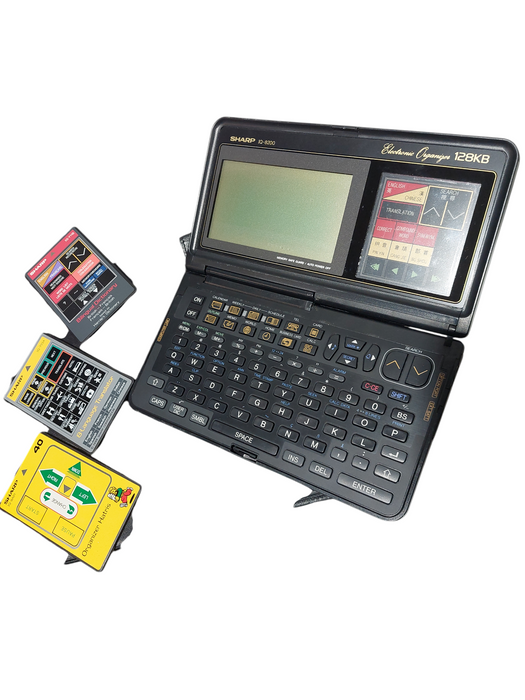 Sharp Electronic Organizer 128KB Model: IQ-8200 with Extra Cards  =