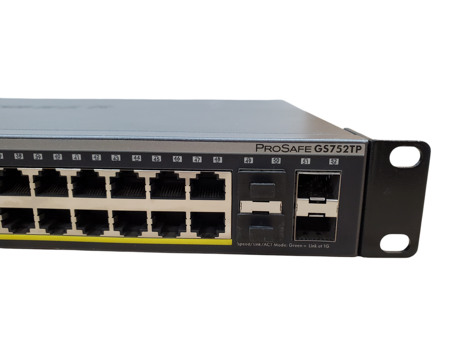NETGEAR 48-Port Gigabit PoE+ Managed Switch with 4 SFP Ports (GS752TPv2)