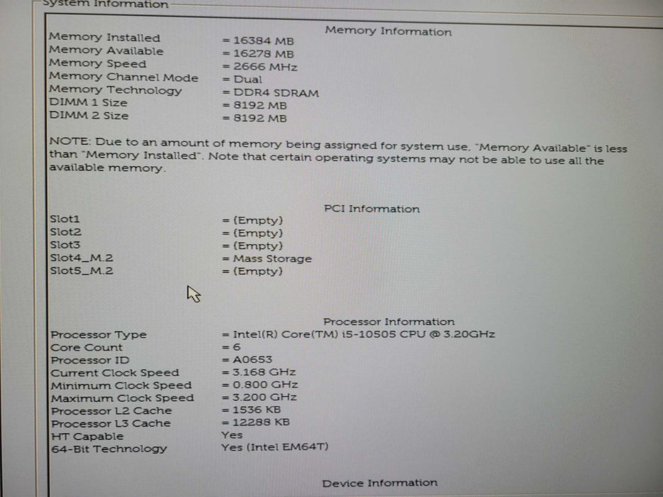 Dell OptiPlex 3080 SFF i5 - 10505 @ 3.20GHz 16GB DDR4 Ram 256GB NVMe !