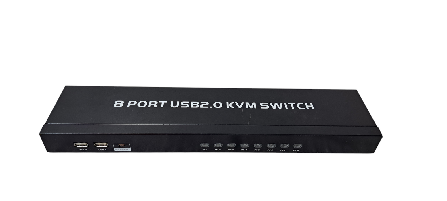 8 Port HDMI KVM Switch USB2.0 8 in 1 Out Switcher