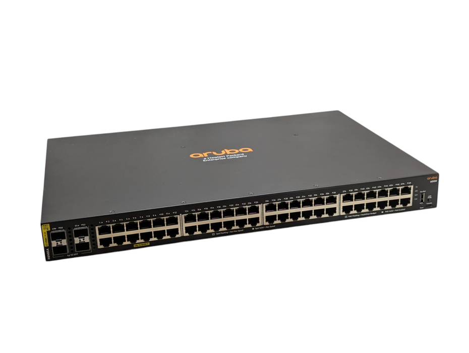 HPE Aruba R8N85A 6000 48G Class 4 PoE+ 4x SFP+ 370W Switch -