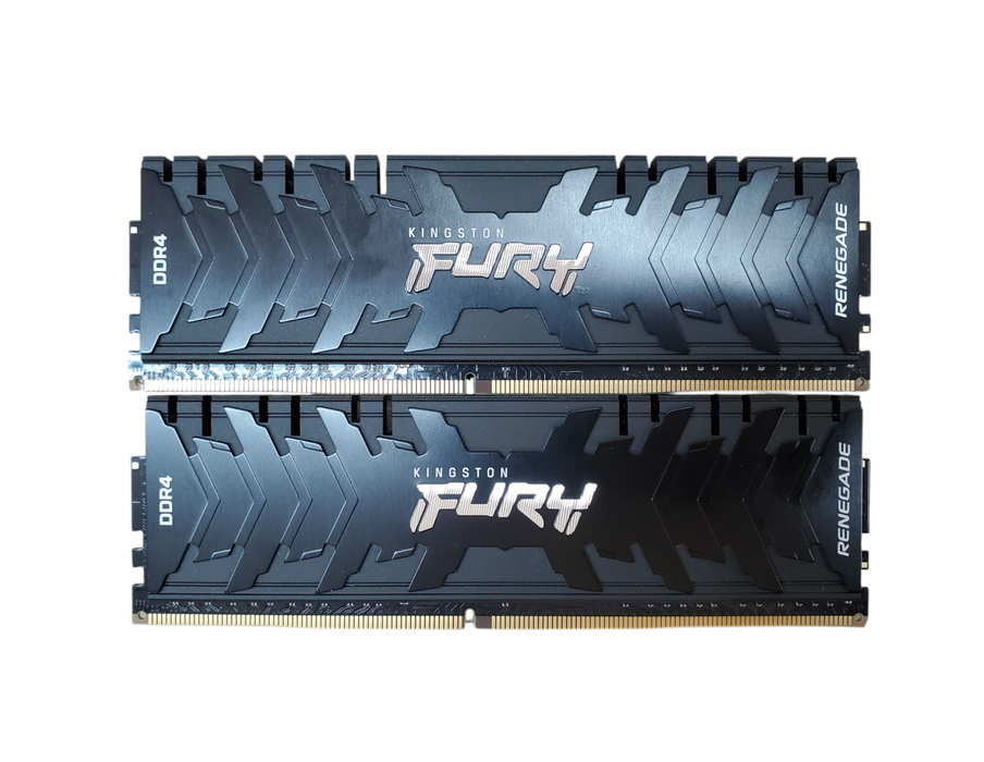 Lot 2x Kingston Fury Renegade 8GB DDR4 RAM 3200MHz - KF432C16RB/8