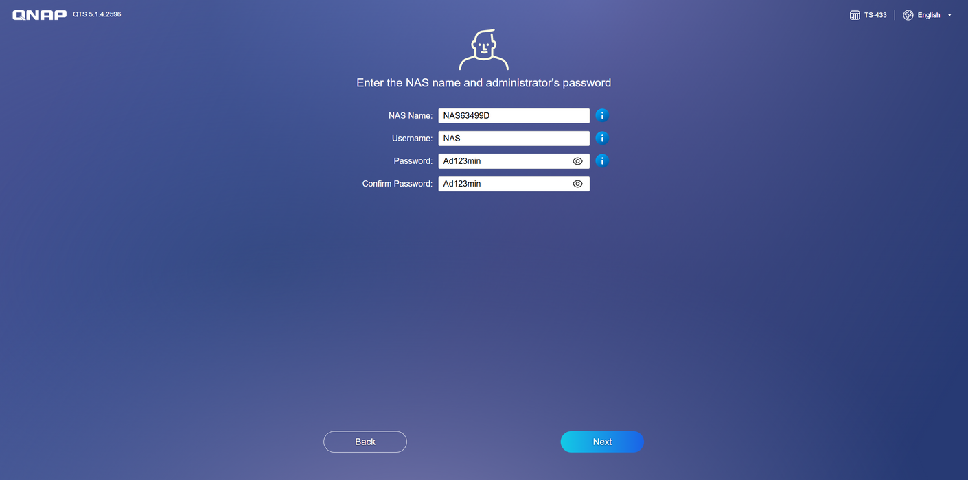 QNAP TS-433 4 Bay 4G RAM NAS w/ 4x 10TB HDDs & AC Adapter