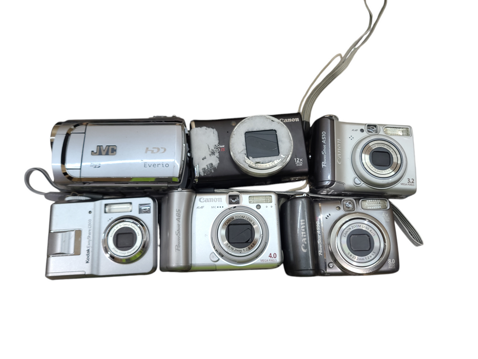 Lot 6x Assorted Cameras- Read Description
