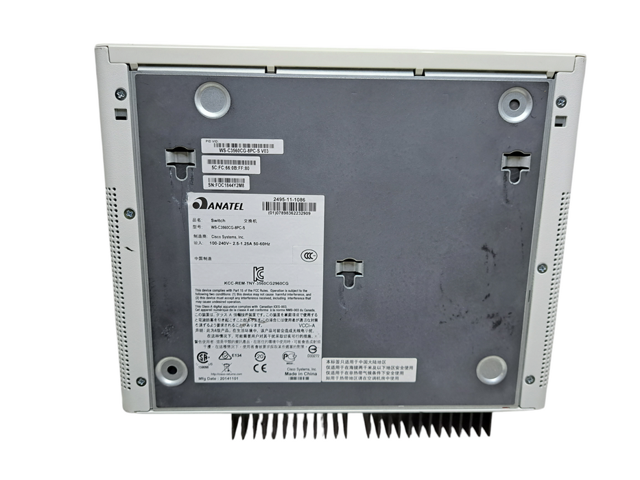 Cisco WS-C3560CG-8PC-S V03 | 8-Port Gigabit PoE Silent Fanless Switch