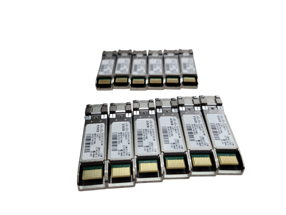 Lot of 12x - Cisco DS-SFP-FC16G-SW 16Gbps Fibre Channel SFP+ Module %