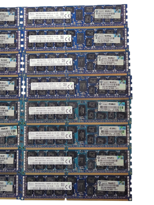 Lot of 22x SkHynix 8GB 2RX4 PC3L-10600R DDR3 SERVER RAMs  !
