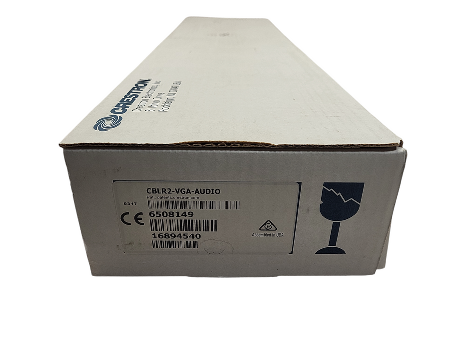 Crestron CBLR2-VGA-AUDIO Cable Retractor Flip Tops Open box Q$