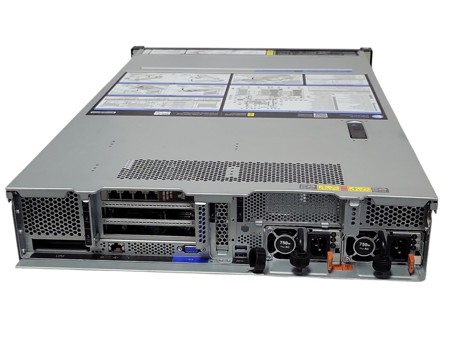 Lenovo SR650 2U, 2x Xeon Silver 4214 2.20GHz, 192GB DDR4, 2x PSU,  8x 2.5" _