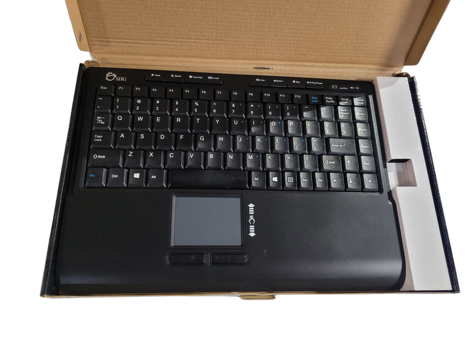 SIIG Mini Wireless Keyboard with Touchpad 2.4GHz USB for PC Q