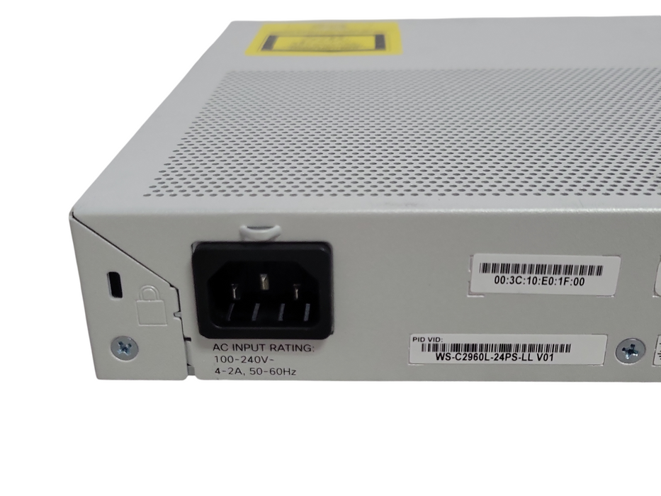 Cisco Catalyst WS-C2960L-24PS-LL 2960-L Gigabit PoE Network Switch, No Ears _