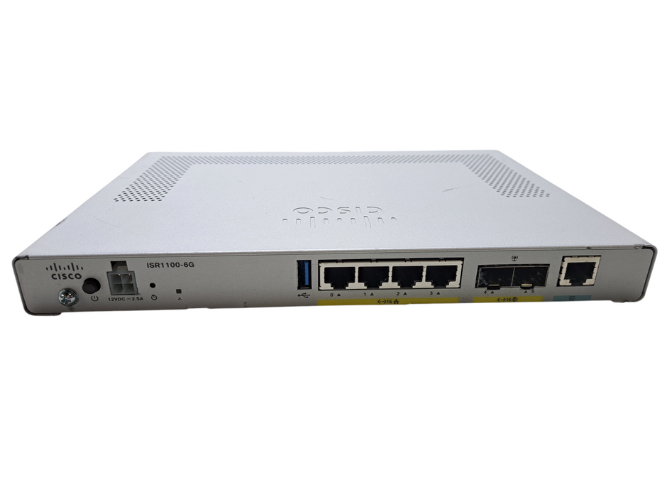 Cisco ISR1100-6G Gigabit Router 4x GE WAN/LAN 2x SFP Ports NO PSU *READ* )