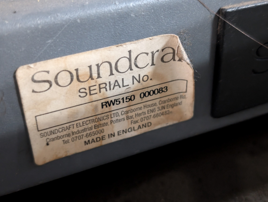 Soundcraft SM12 40 Channel Console with Case No PSU  -