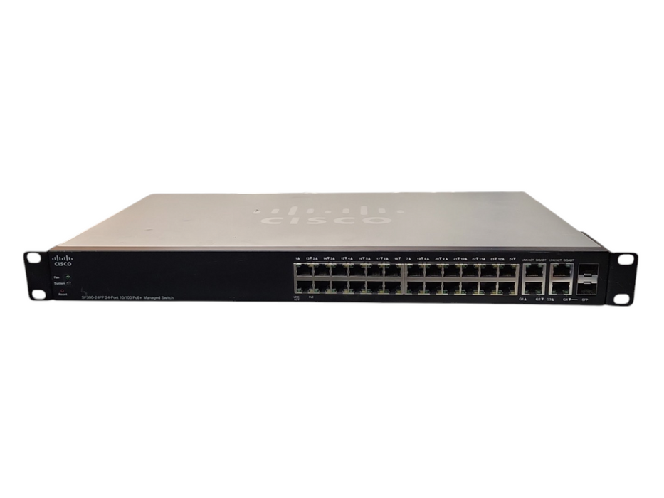 Cisco SF300-24PP 24-Port 10/100 PoE+Managed Switch