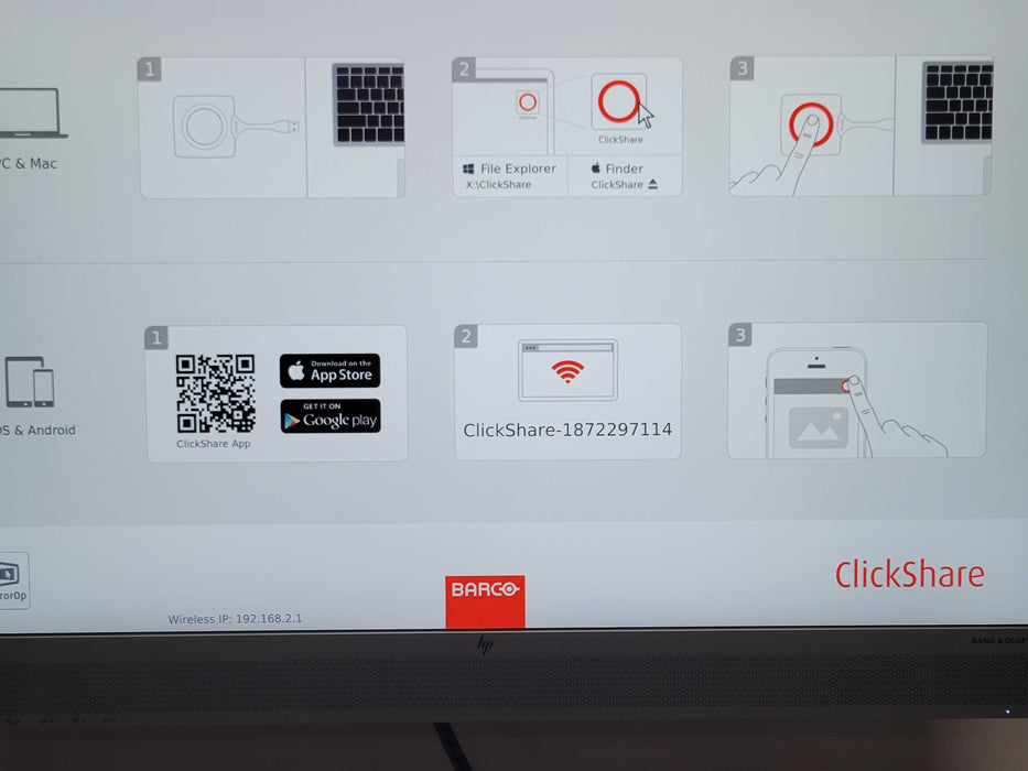 Barco ClickShare CSE-200 Presentation System w/ 2x Buttons & AC, 2x Antenna Q_
