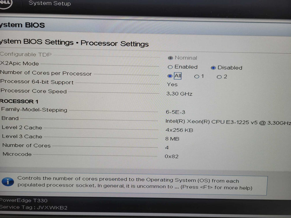 Dell PowerEdge T330 8x3.5", Xeon E3-1225v5 @ 3.30GHz, 32GB DDR4, H330  !