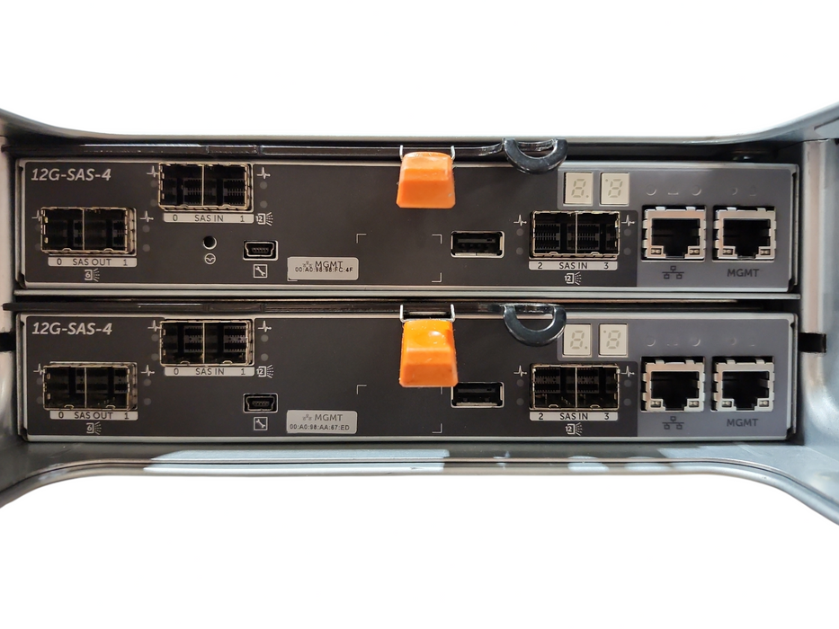 DELL PowerVault MD3420 24x 2.5'' w/ 2x 12G-SAS-4, 24x Caddies & 2x PSU