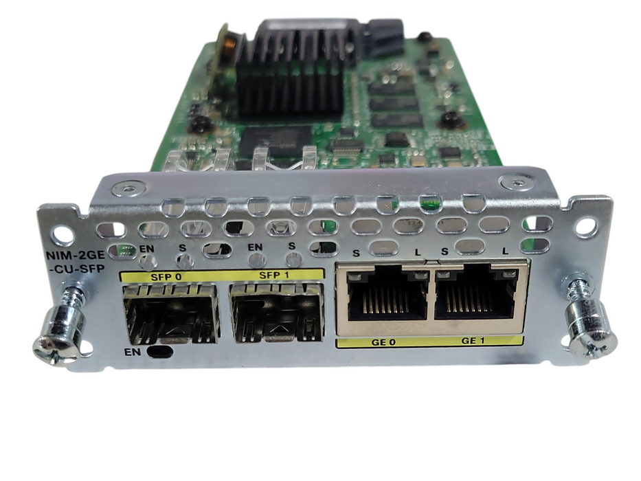 Cisco NIM-2GE-CU-SFP 2-port Gigabit Ethernet dual-mode GE SFP Module _