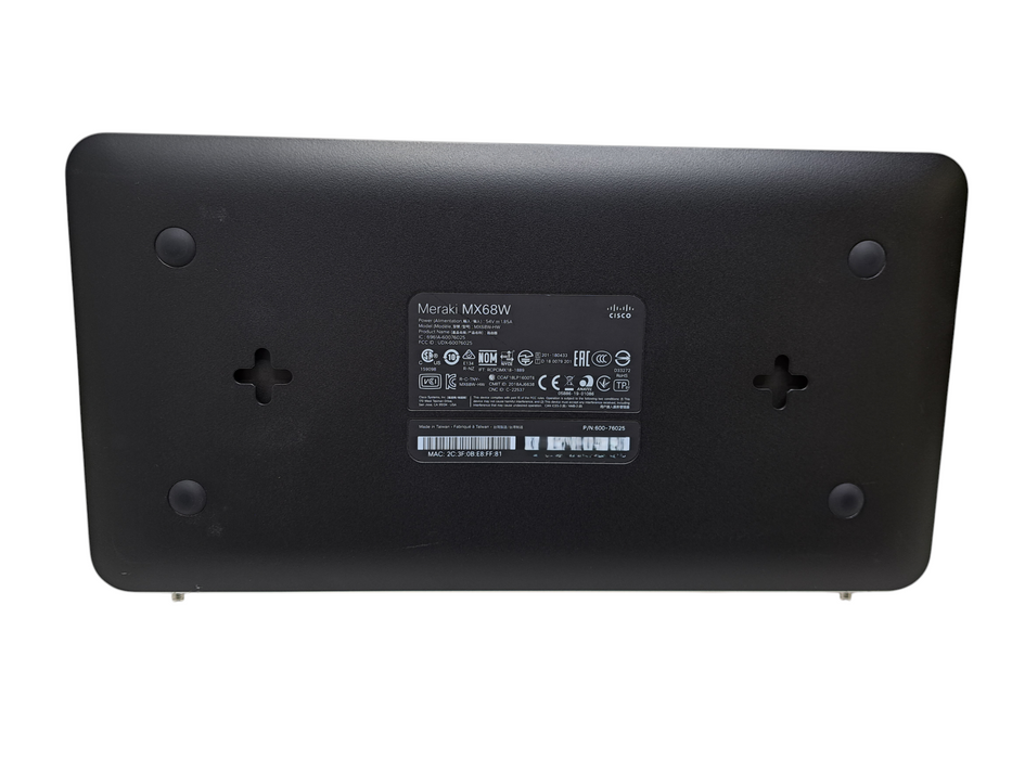 Cisco Meraki MX68W-HW | Wireless Security Appliance (UNCLAIMED) Q)