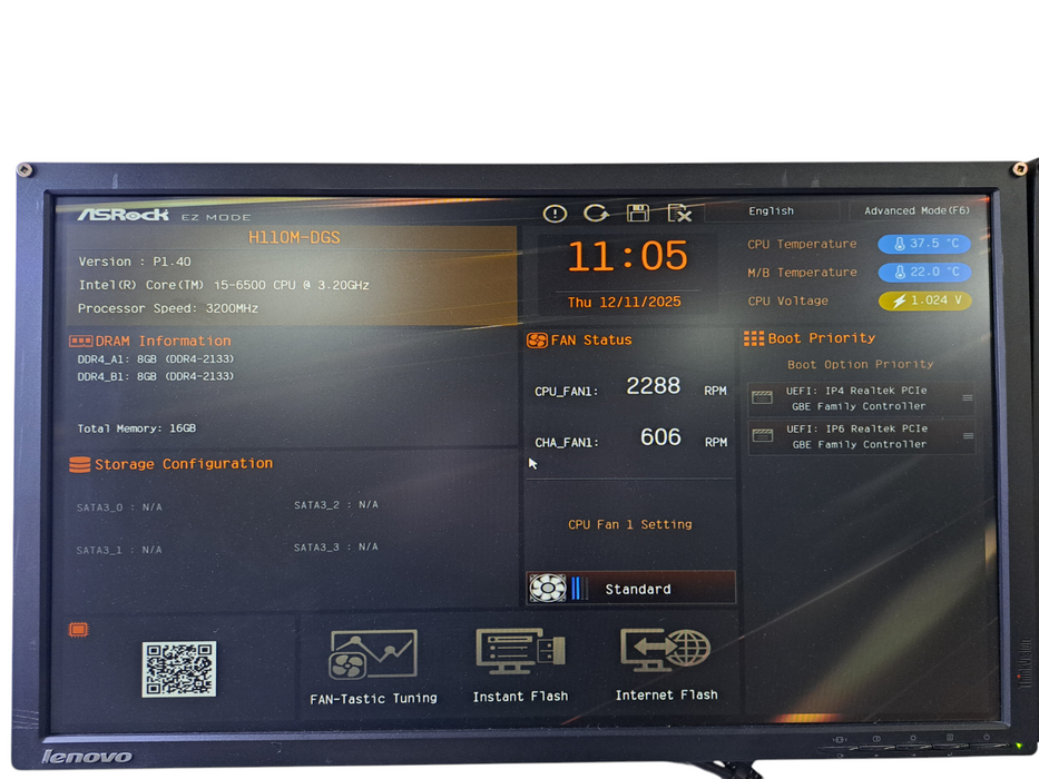 Custom PC | ASRock H110M-DGS w/ Intel Core i5-6500, 16GB DDR4, GTX 1050 Ti  )