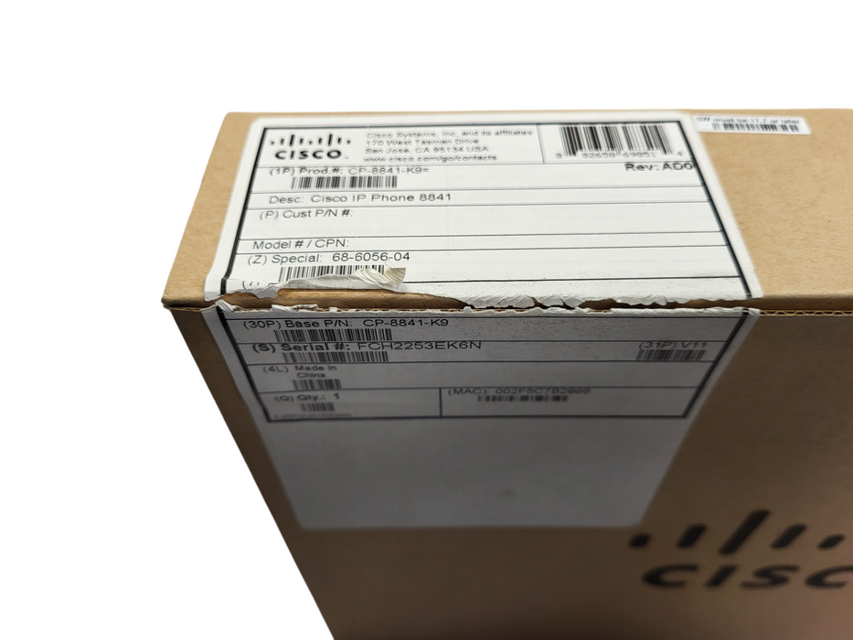 Cisco 8841 IP Phone CP-8841-K9= Open Box $