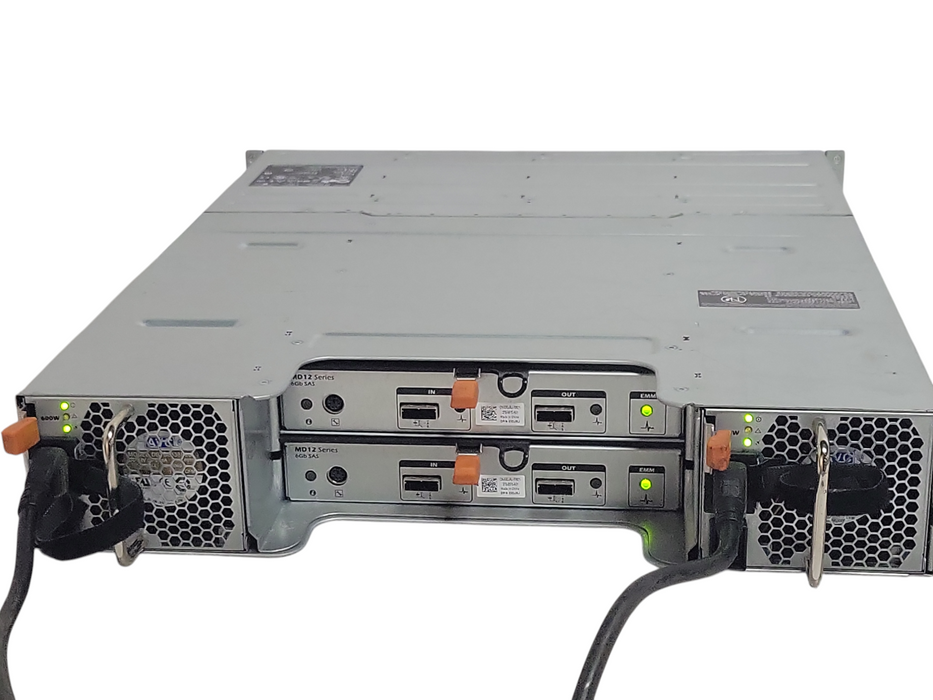 Dell PowerVault MD1200 E03J Storage W/ 2x 600W PSU + 2x MD12 Module  _