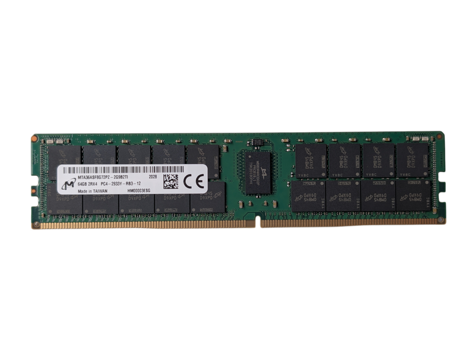 64GB DDR4 Server RAM Memory Module Micron 64GB 2Rx4 PC4-2933Y-RB3-12 Q-