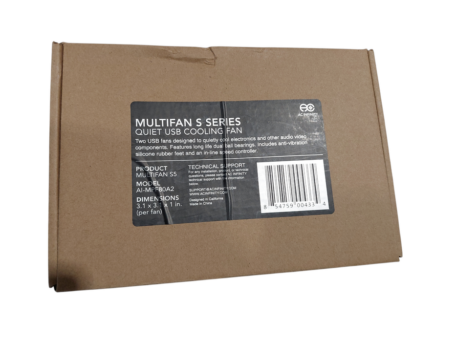 AC Infinity MultiFan Series Component USB Cooling Fan =
