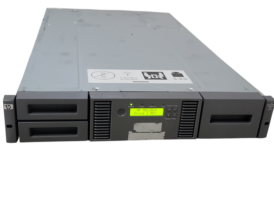 HP Storageworks MSL2024 Tape Library with 1x LTO-6 FC, READ _