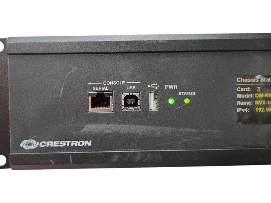 Crestron DMF-CI-8 Digital Media Chassis w/ 2x DM-NVX-E30C, 6x DM-NVX-350C