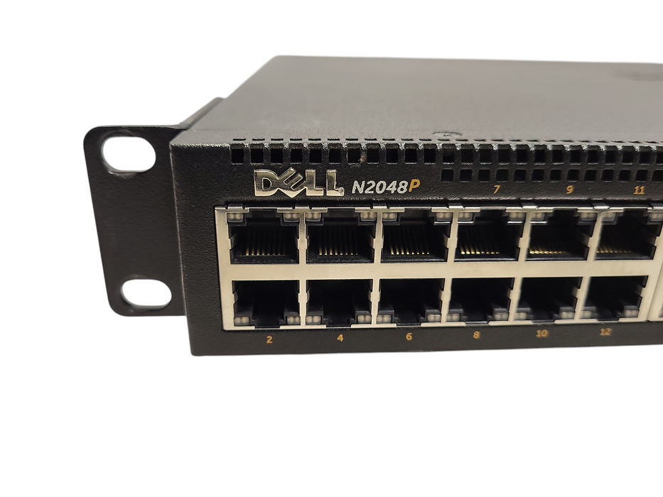 Dell N2048P 48 Port Gigabit PoE 10/100/1000 GbE 2x 10 GbE SFP+ Network Swit Q$