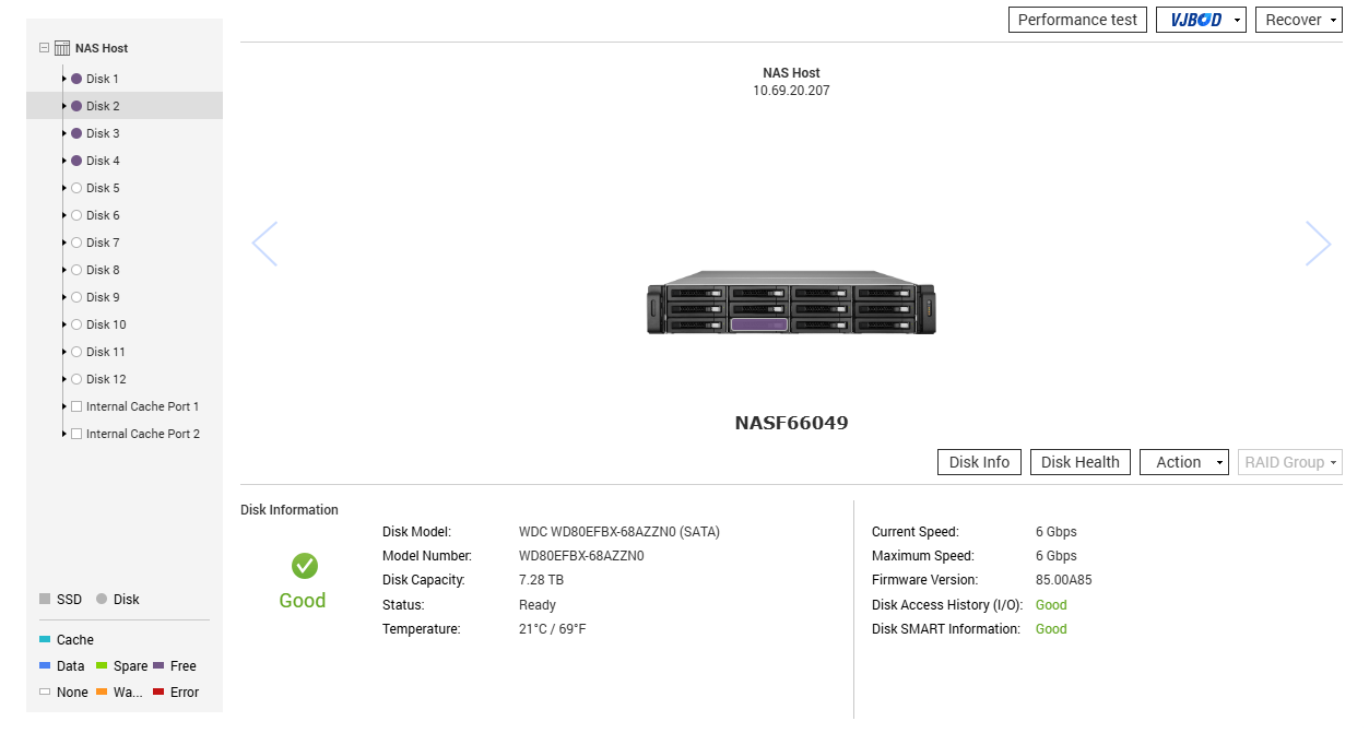QNAP TS-EC1280U-RP 12-Bay NAS 8GB RAM w/ 4x 8TB HDDs