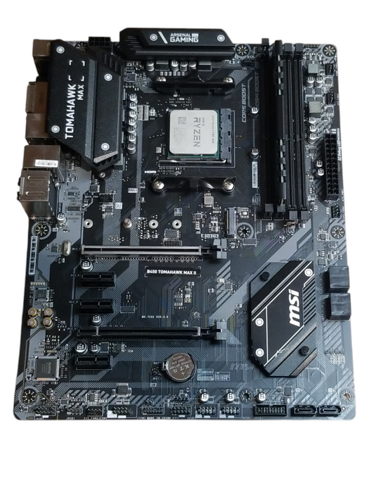 MSI B450 TOMAHAWK MAX II Gaming, with AMD Ryzen 5 Pro 3600 - 8 GB RAM