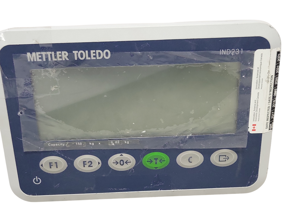 Mettler Toledo BBA231-3B150a IND231 WEIGHING SYSTEM DISPLAY ONLY, READ _