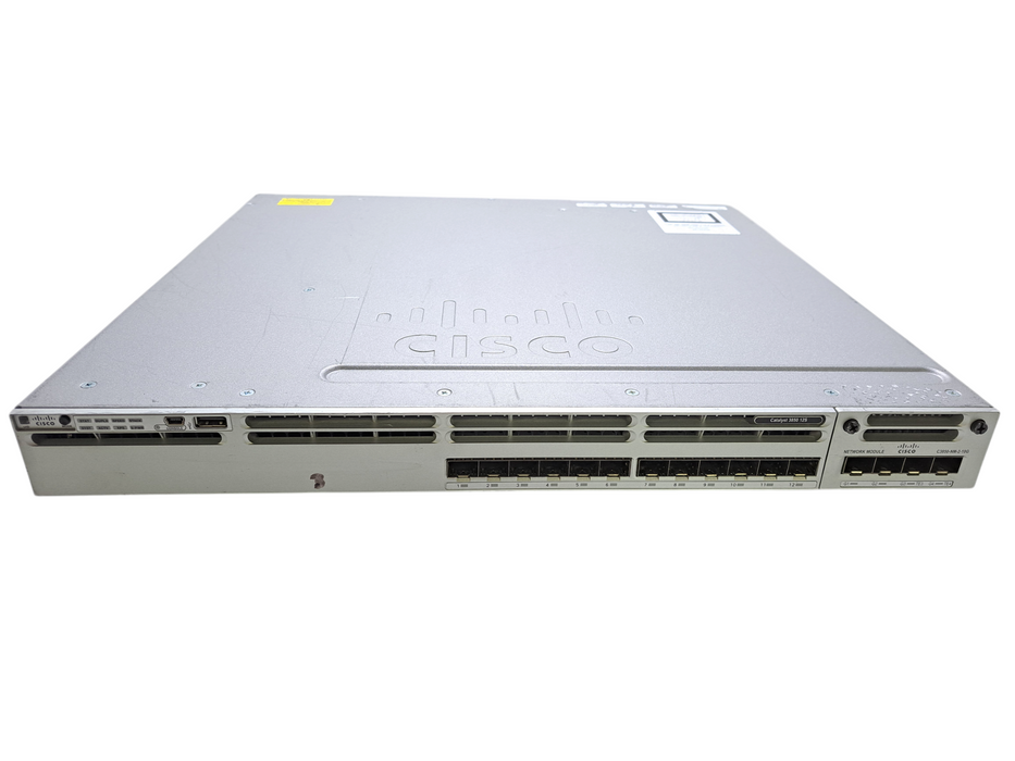 Cisco WS-C3850-12S-E | 12-Port SFP IP Services Switch w/ C3850-NM-2-10G  )