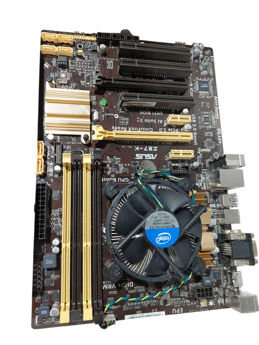 ASUS Motherboard Z-87K & 2 Kit of Ram DDR3-1600 8GBXL GSKILL =