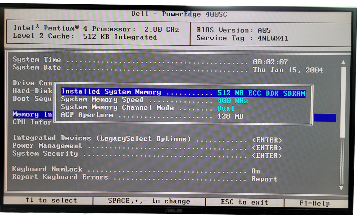 Dell PowerEdge 400SC - Pentium 4 2.8GHz 512MB Ram No HDD %